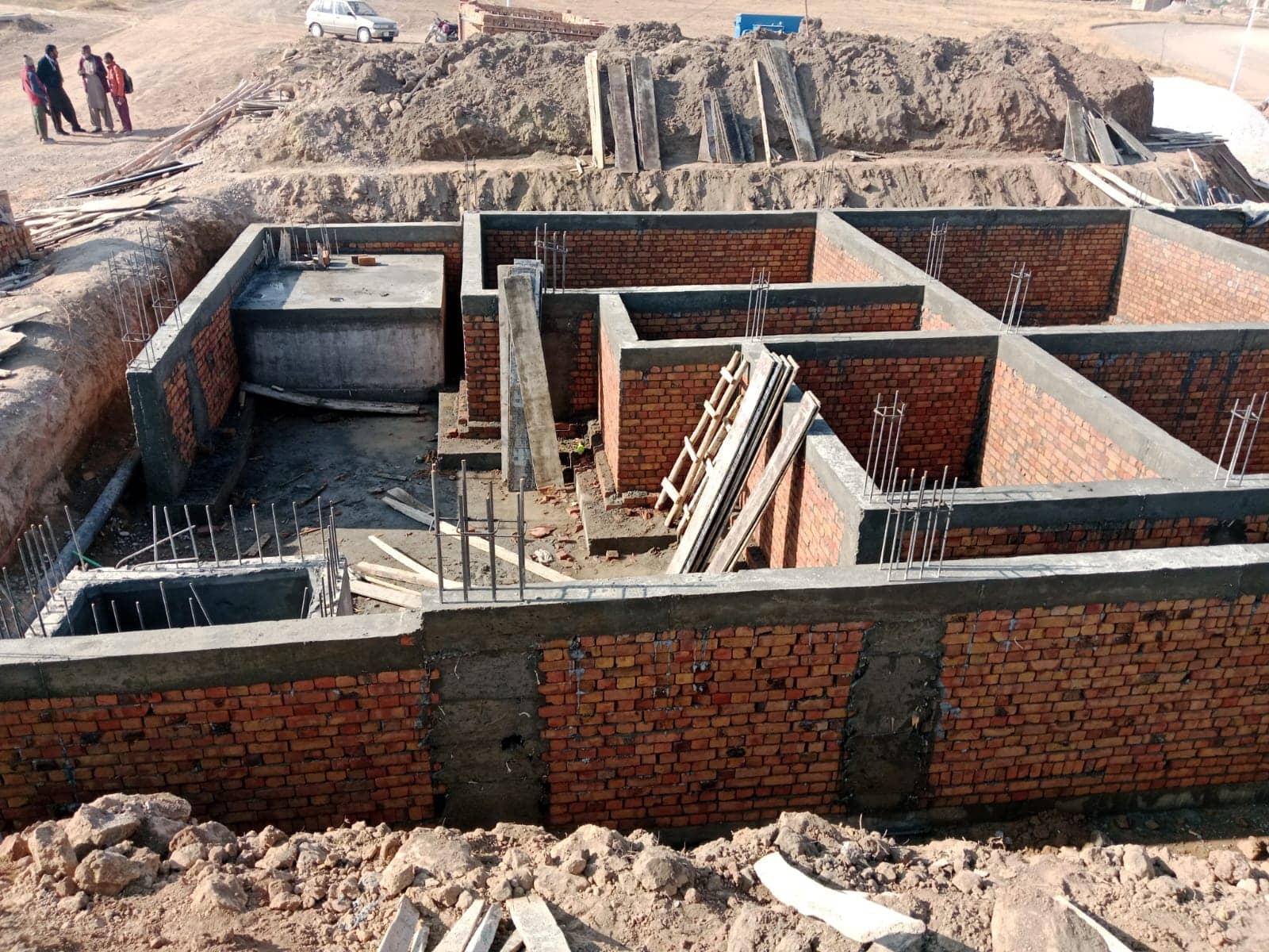 Site construction progress